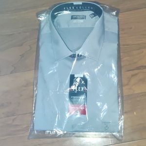Van Heusen grey flex big dress shirt